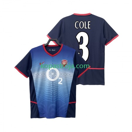 Billiga Fotbollströjor Arsenal COLE 3 2004 Retro Borta tröja 2002 Kortärmad